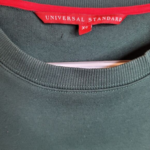 Universal Standard Women's XS Equator Crew Sweatshirt Pullover Green Size - Picture 7 of 9